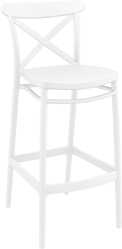 White Polypropylene Stool 75 cm | 45 x 52 x 106 cm