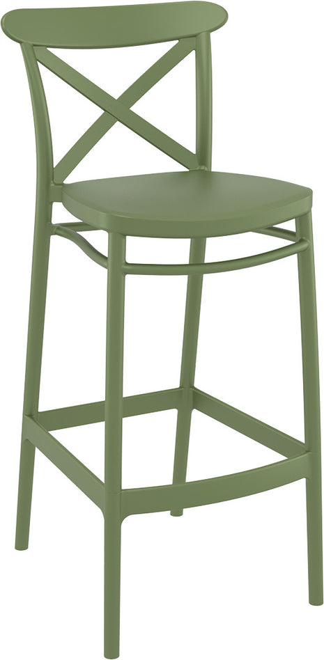 Olive Polypropylene Stool 75 cm | 45 x 52 x 106 cm