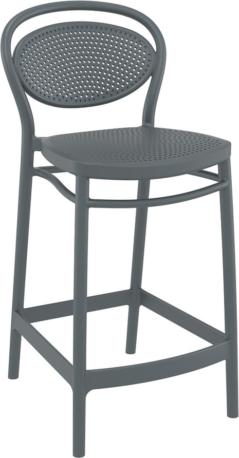 Dark Gray Polypropylene Stool 65 cm | 44 x 50 x 96 cm