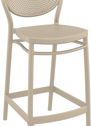 Beige Polypropylene Stool 65 cm | 44 x 50 x 96 cm