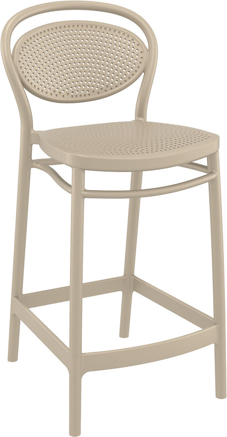 Beige Polypropylene Stool 65 cm | 44 x 50 x 96 cm