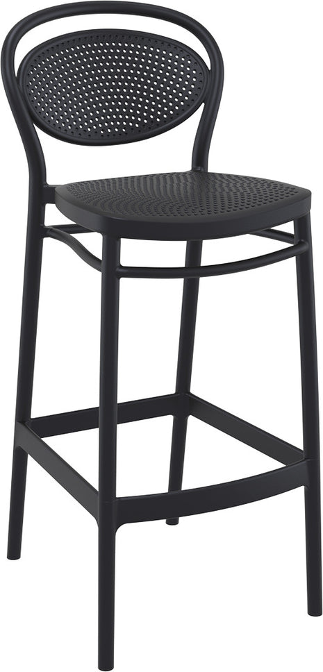 Polypropylene Stool Black 75 cm | 45 x 52 x 106 cm