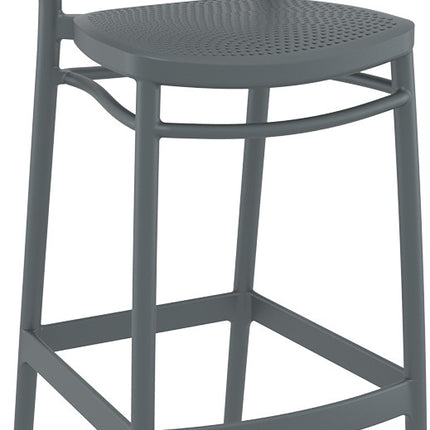 Dark Gray Polypropylene Stool 75 cm | 45 x 52 x 106 cm