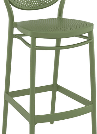 Olive Polypropylene Stool 75 cm | 45 x 52 x 106 cm