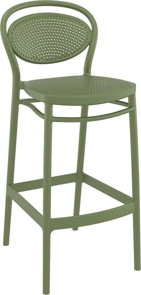 Olive Polypropylene Stool 75 cm | 45 x 52 x 106 cm