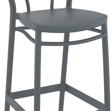 Dark Gray Polypropylene Stool 65 cm | 44 x 50 x 96 cm