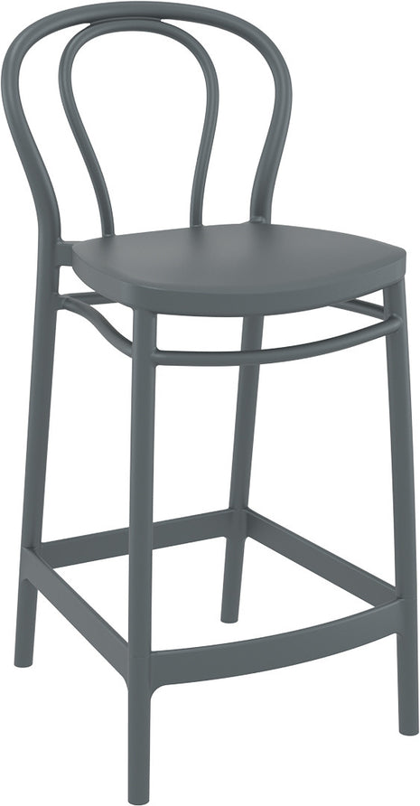 Dark Gray Polypropylene Stool 65 cm | 44 x 50 x 96 cm