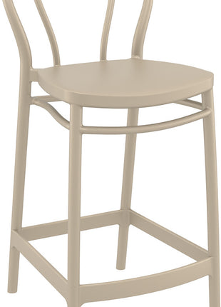 Beige Polypropylene Stool 65 cm | 44 x 50 x 96 cm