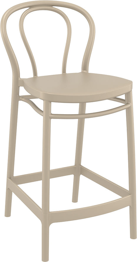 Beige Polypropylene Stool 65 cm | 44 x 50 x 96 cm