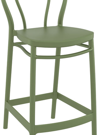 Olive Polypropylene Stool 65 cm | 44 x 50 x 96 cm