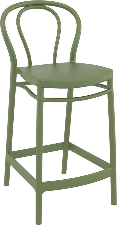 Olive Polypropylene Stool 65 cm | 44 x 50 x 96 cm