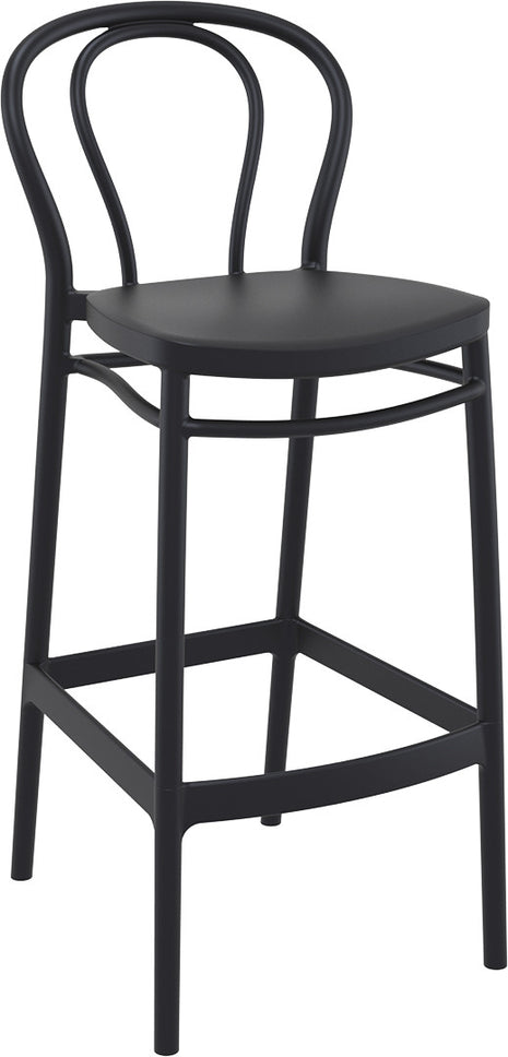 Polypropylene Stool Black 75 cm | 45 x 52 x 106 cm