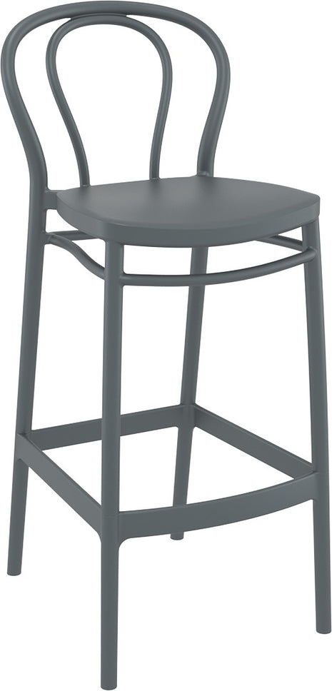 Dark Gray Polypropylene Stool 75 cm | 45 x 52 x 106 cm