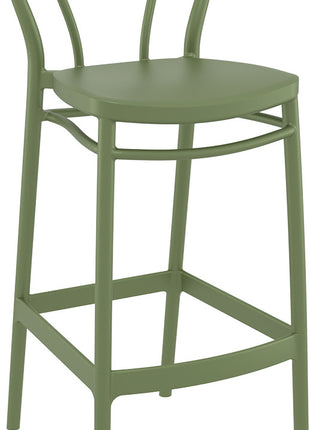 Olive Polypropylene Stool 75 cm | 45 x 52 x 106 cm