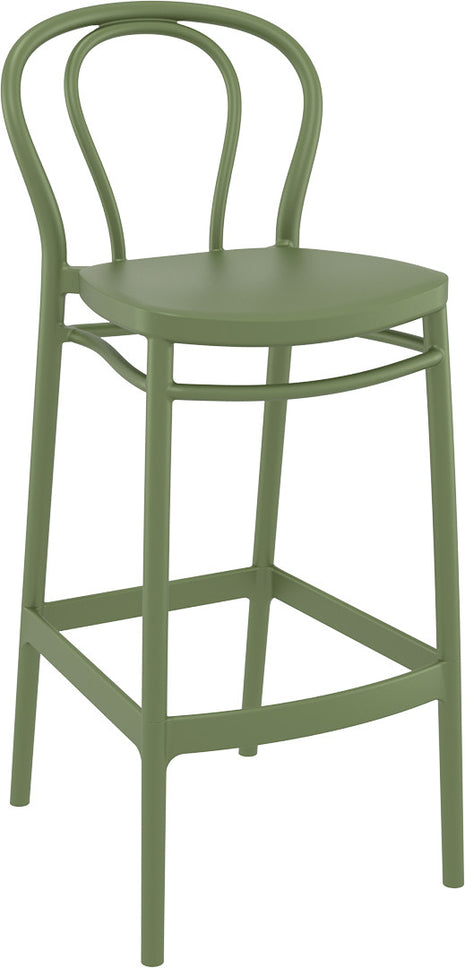 Olive Polypropylene Stool 75 cm | 45 x 52 x 106 cm