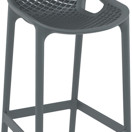 Dark Gray Polypropylene Stool 65 cm | 44 x 51 x 95 cm