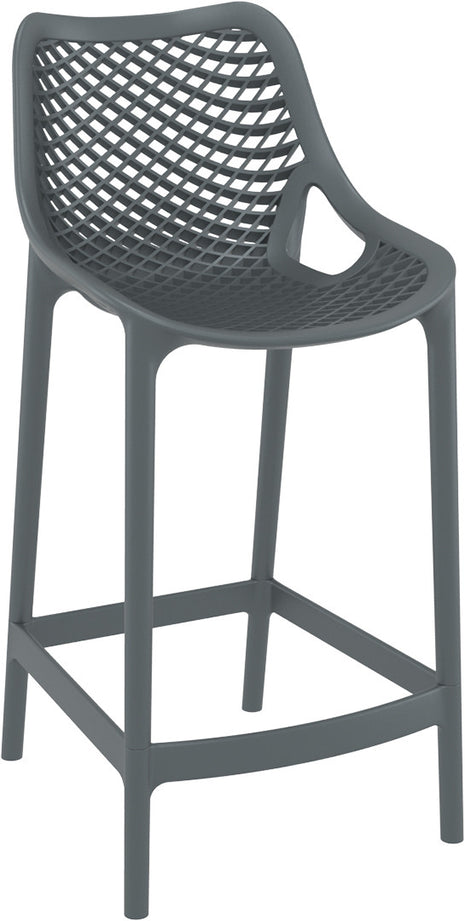 Dark Gray Polypropylene Stool 65 cm | 44 x 51 x 95 cm