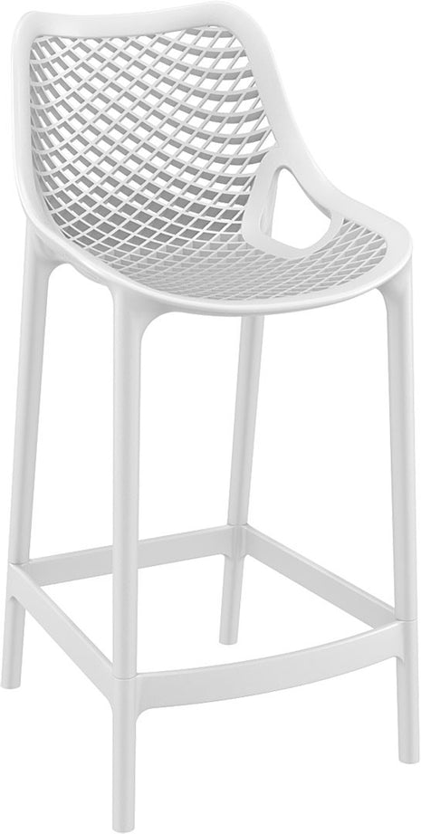 White Polypropylene Stool 65 cm | 44 x 51 x 95 cm