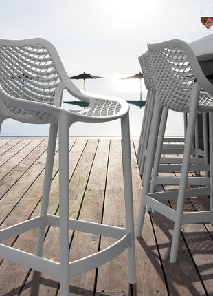 White Polypropylene Stool 65 cm | 44 x 51 x 95 cm