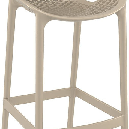 Beige Polypropylene Stool 75 cm | 45 x 53 x 105 cm