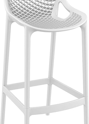 White Polypropylene Stool 75 cm | 45 x 53 x 105 cm