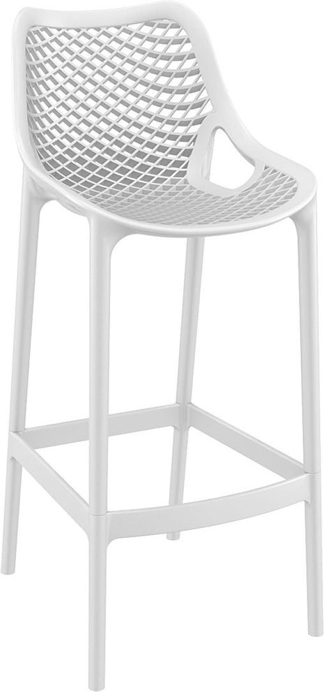 White Polypropylene Stool 75 cm | 45 x 53 x 105 cm