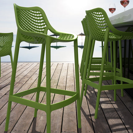 Polypropylene Stool Green 75 cm | 45 x 53 x 105 cm