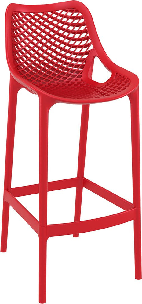 Polypropylene Stool Red 75 cm | 45 x 53 x 105 cm