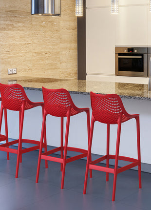 Polypropylene Stool Red 75 cm | 45 x 53 x 105 cm