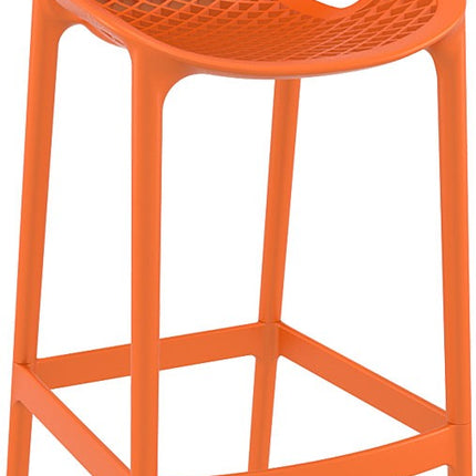 Polypropylene Stool Orange 75 cm | 45 x 53 x 105 cm