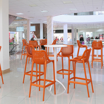 Polypropylene Stool Orange 75 cm | 45 x 53 x 105 cm