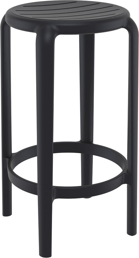 Polypropylene Stool Black 65 cm | 36 x 36 x 65 cm