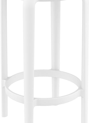 White Polypropylene Stool 65 cm | 36 x 36 x 65 cm