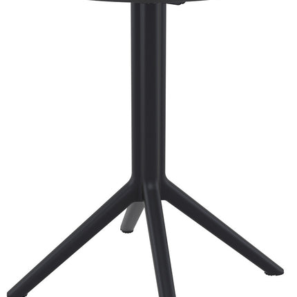 Polypropylene Folding Table Black Φ60