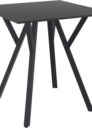 Polypropylene/HPL Black Table | 70 x 70 cm