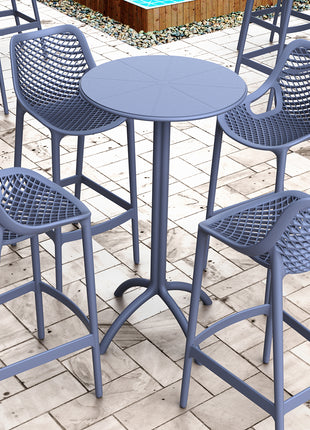 Dark Gray Polypropylene Bar Table Φ60