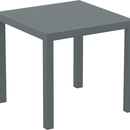 Dark Gray Polypropylene Table | 80 x 80 cm