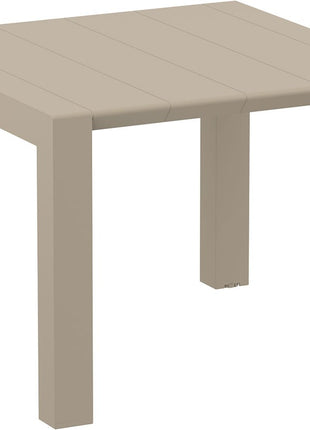 Expandable Polypropylene Table Beige | 100 x 100 cm / 140 cm