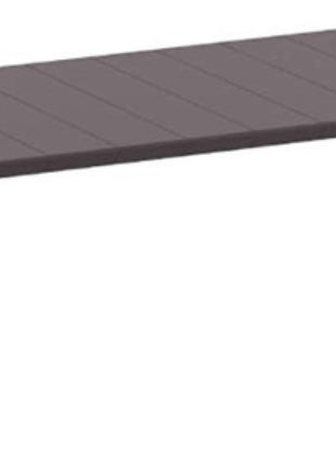 Extendable Polypropylene Table Dark Brown | 100 x 180 cm / 220 cm