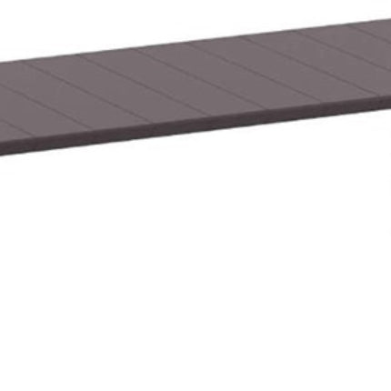 Extendable Polypropylene Table Dark Brown | 100 x 180 cm / 220 cm