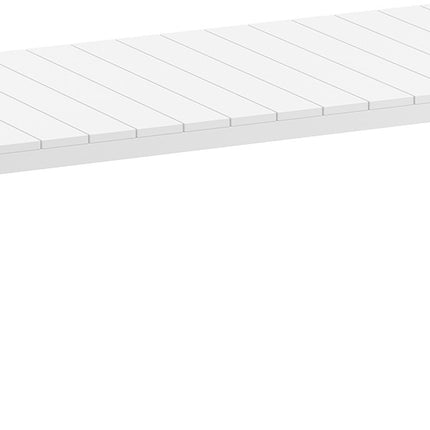 Extendable Polypropylene Table White | 100 x 210 cm / 280 cm