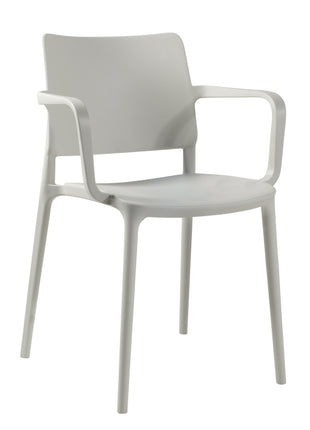 Polypropylene Armchair Light Gray | 56.3 x 53.5 x 79.5 cm