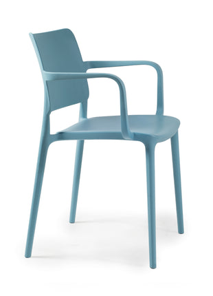 Polypropylene Armchair Blue | 56.3 x 53.5 x 79.5 cm