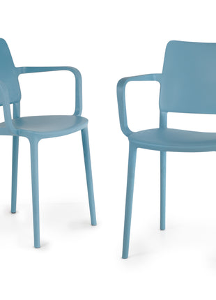 Polypropylene Armchair Blue | 56.3 x 53.5 x 79.5 cm