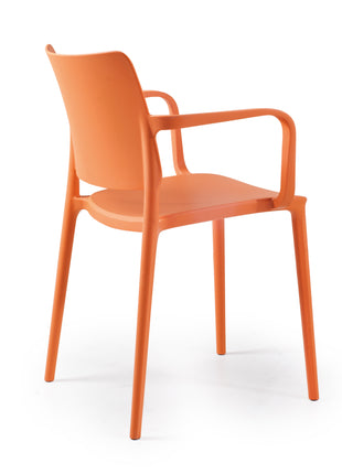 Polypropylene Armchair Orange | 56.3 x 53.5 x 79.5 cm