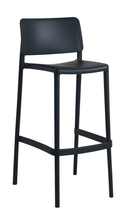 Polypropylene Stool Black 75 cm | 47.8 x 50.75 x 99.4 cm