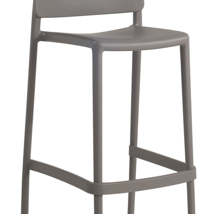 Polypropylene Stool Gray - Beige 75 cm | 47.8 x 50.75 x 99.4 cm