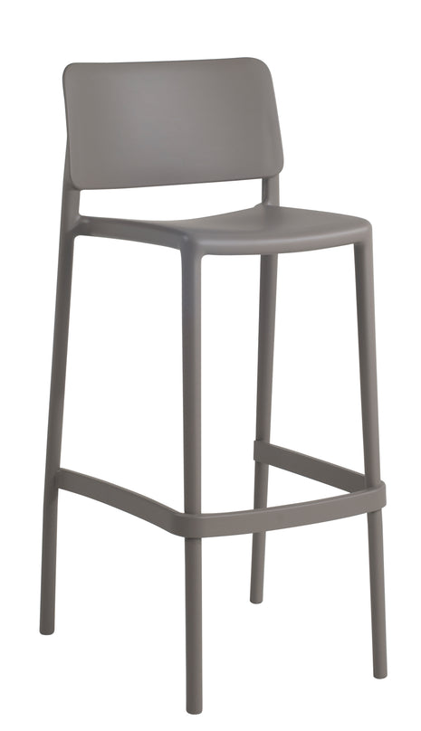 Polypropylene Stool Gray - Beige 75 cm | 47.8 x 50.75 x 99.4 cm