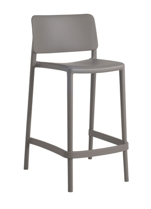 Polypropylene Stool Gray - Beige 65 cm | 47.8 x 50.75 x 89.4 cm