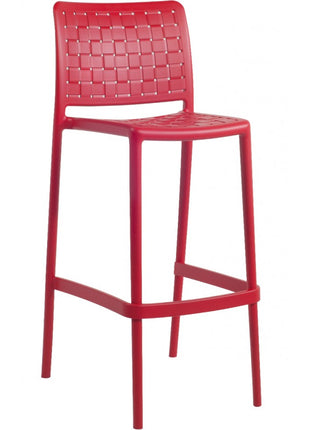 Polypropylene Stool Red 75 cm | 47.8 x 50.75 x 104.6 cm